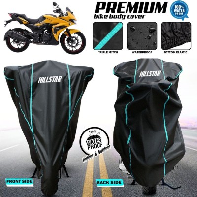 AutoGalaxy Waterproof Two Wheeler Cover for Hero(MotoCorp Xtreme 200S, Black)