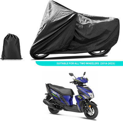 PAGORA Two Wheeler Cover for Yamaha(Cygnus Ray ZR BS6, Black)