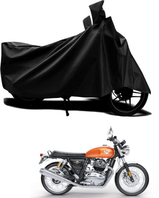 KEDIT Two Wheeler Cover for Royal Enfield(Interceptor 650, Black)