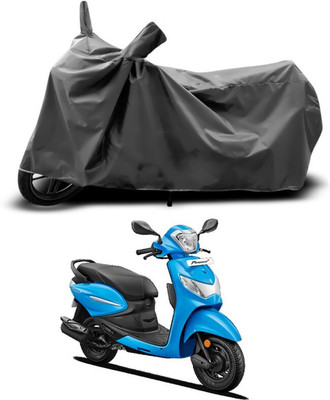 DeepShakshi AUTOMOTIVE Waterproof Two Wheeler Cover for Hero(Pleasure+ 110, Grey)