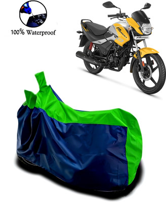 Autofly Waterproof Two Wheeler Cover for Hero(Passion Pro, Blue, Green)