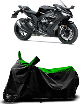 VESMEI Two Wheeler Cover for Kawasaki(Z400, Green)