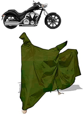 Amexride Two Wheeler Cover for Honda(VT 1300CX, Maroon)
