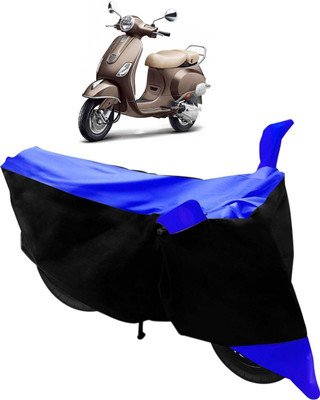 MWBB Waterproof Two Wheeler Cover for Piaggio(Vespa VXL, Black, Blue)