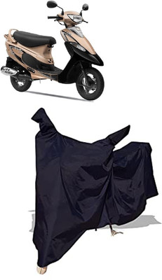 Amexride Two Wheeler Cover for TVS(Scooty Pep+, Black)