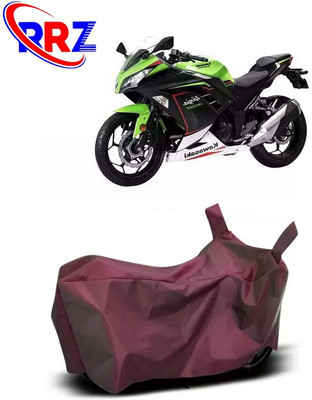 RRZ Waterproof Two Wheeler Cover for Kawasaki(Ninja 300, Maroon)
