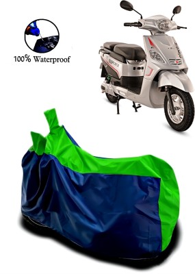 Autofly Waterproof Two Wheeler Cover for Hero(Electric NYX, Blue, Green)