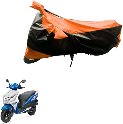 MWBB Waterproof Two Wheeler Cover for Honda(Dio, Black, Orange)