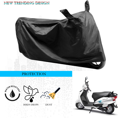 SnehaSales Waterproof Two Wheeler Cover for Hero(Duet VX 110CC, Black)