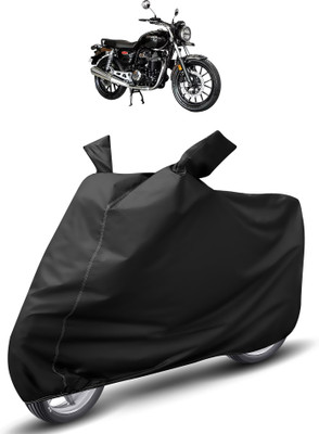 MOCKHE Waterproof Two Wheeler Cover for Honda(Hness CB350, Black)