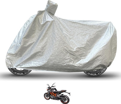 Caronix Waterproof Two Wheeler Cover for KTM(250 Duke, Silver)