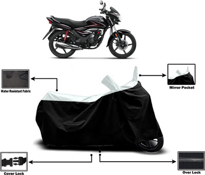 Amexride Two Wheeler Cover for Honda(CB Shine, White)