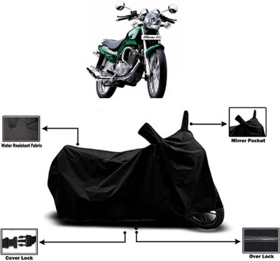 AASHTIK MART Two Wheeler Cover for TVS(Fiero FX, Black)