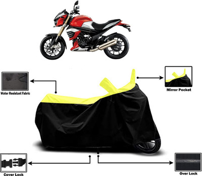 Amexride Two Wheeler Cover for Mahindra(MOJO XT 300, Yellow)