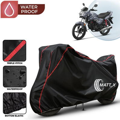 MATT_X Waterproof Two Wheeler Cover for Honda(Shine, Multicolor, Black, Red)