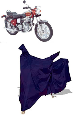 Amexride Two Wheeler Cover for Royal Enfield(Machismo 500, Blue)