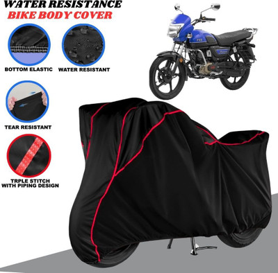 SRP PRODUCT Waterproof Two Wheeler Cover for TVS(Radeon, Black, Red)