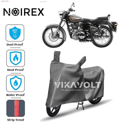 NOIREX Two Wheeler Cover for Royal Enfield(Bullet 500, Grey)