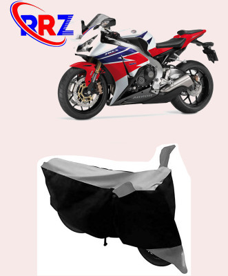 RRZ Waterproof Two Wheeler Cover for Honda(CBR1000RR Fireblade, Black, Grey)