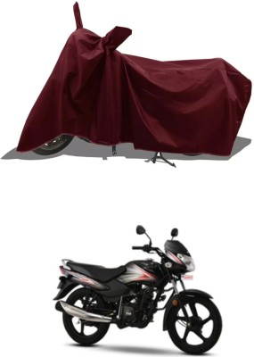 HWSXQAE Waterproof Two Wheeler Cover for TVS(Sport, Maroon)