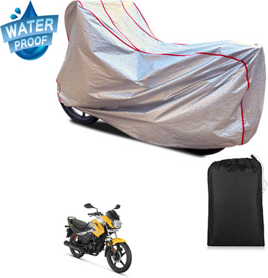 PAGORA Waterproof Two Wheeler Cover for Hero(Passion, Silver)