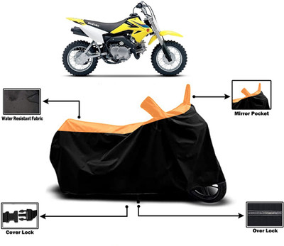 Amexride Two Wheeler Cover for Suzuki(DR-Z50 BS6, Orange)