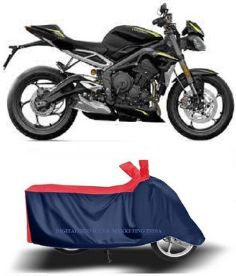 DeepShakshi AUTOMOTIVE Waterproof Two Wheeler Cover for Triumph(Street Triple RS BS6, Blue)