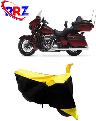 RRZ Waterproof Two Wheeler Cover for Harley Davidson(CVO Limited, Black, Yellow)