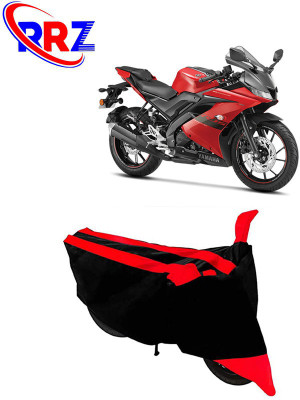 RRZ Waterproof Two Wheeler Cover for Yamaha(R15, Black, Red)
