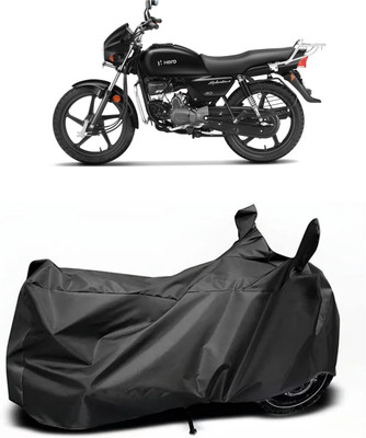 AIKOZIYA Two Wheeler Cover for Hero(Splendor Plus, Black)