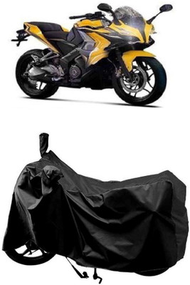 MMSSTAR Waterproof Two Wheeler Cover for Bajaj(Pulsar SS400 BS6, Black)