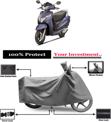 Amexride Two Wheeler Cover for Honda(Activa 125, Grey)