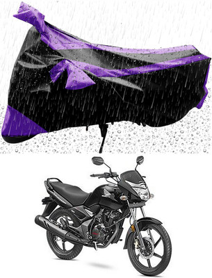 MMSSTAR Waterproof Two Wheeler Cover for Honda(CB Unicorn 150, Purple, Black)