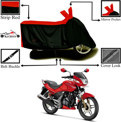 KEDIT Two Wheeler Cover for Hero(Xtreme Sports, Red, Black)