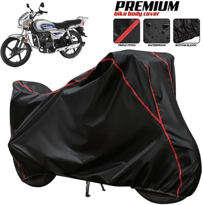 xodi Waterproof Two Wheeler Cover for Hero(Splendor Plus, Black, Blue, Multicolor)