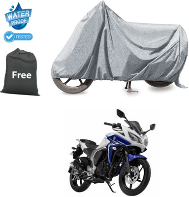 CODOKI Waterproof Two Wheeler Cover for Yamaha(Fazer-250 BS6, Silver)
