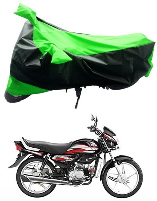 Genipap Two Wheeler Cover for Hero(HF Deluxe BS6, Black, Green)