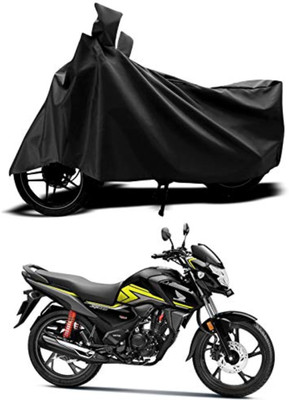DeepShakshi AUTOMOTIVE Waterproof Two Wheeler Cover for Hero, Honda, TVS, Yamaha, Hero Electric, Universal For Bike(SP 125, Black)