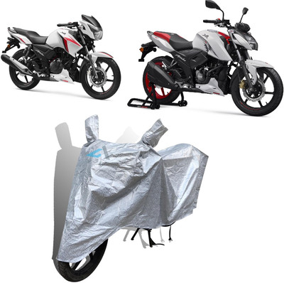Y3H Waterproof Two Wheeler Cover for TVS(Apache RTR 160, Silver)