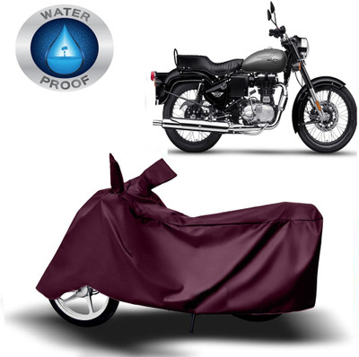 Autoinnovation Two Wheeler Cover for Royal Enfield(Bullet 350, Maroon)