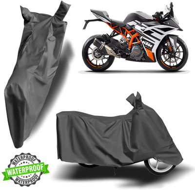 NG Auto Front Waterproof Two Wheeler Cover for KTM(RC 390, Grey)
