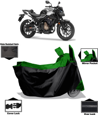 Amexride Two Wheeler Cover for Honda(CB500F, Green)