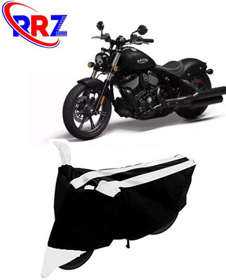 RRZ Waterproof Two Wheeler Cover for Indian(Chief, Black, White)