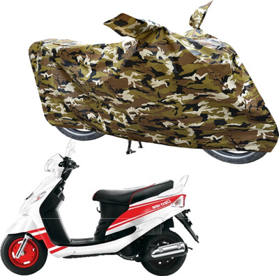 RiderShine Waterproof Two Wheeler Cover for Mahindra(Rodeo UZO, Multicolor)