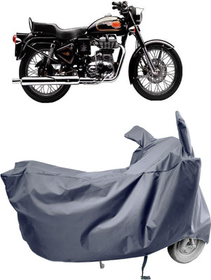 Amexride Two Wheeler Cover for Royal Enfield(Bullet 350 Twinspark, Grey)