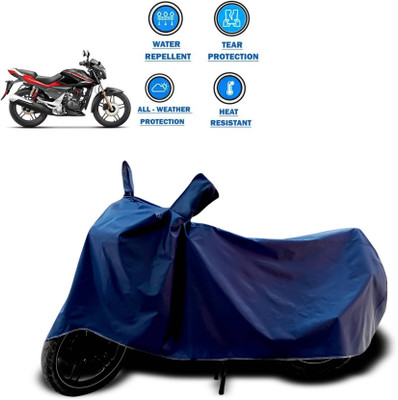KEDIT Two Wheeler Cover for Hero(CBZ Extreme, Blue)