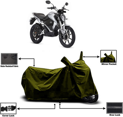 Amexride Two Wheeler Cover for Revolt(RV 300, Green)