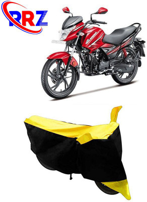 RRZ Waterproof Two Wheeler Cover for Hero(Glamour i3s, Black, Yellow)