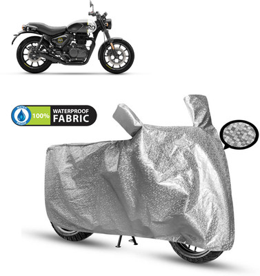 CODOKI Waterproof Two Wheeler Cover for Royal Enfield(Hunter 350, Silver)