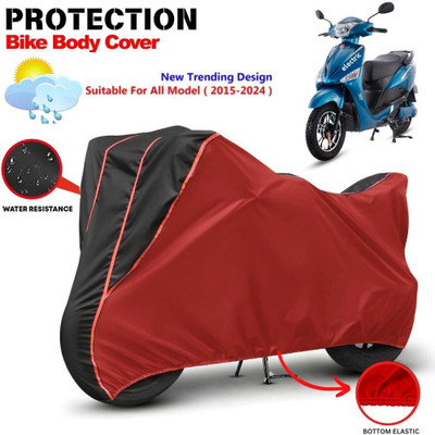 CABRY Waterproof Two Wheeler Cover for Hero(Electric Cruz, Red, Black)